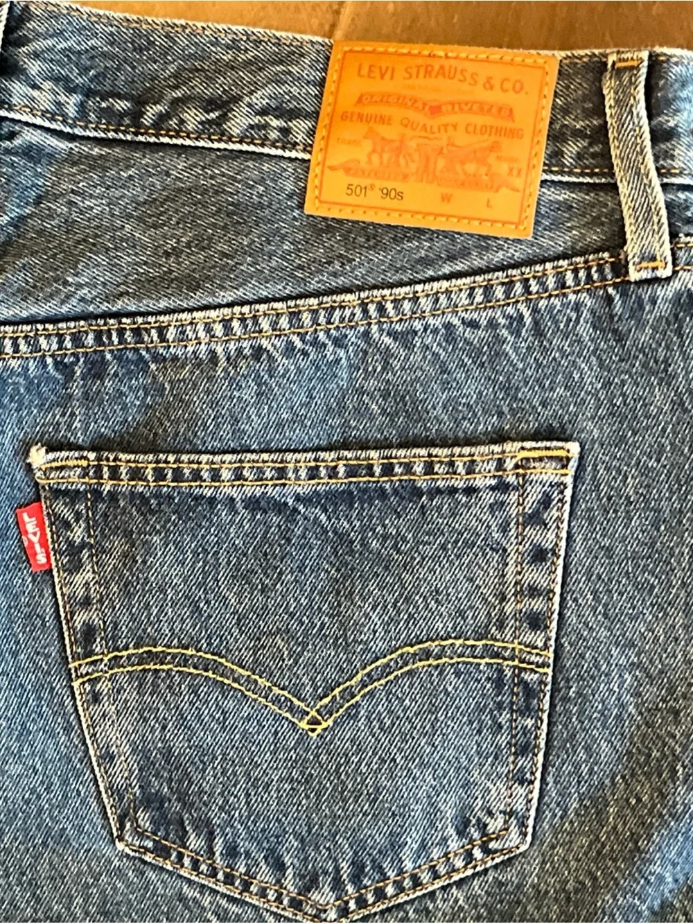 Classic Blue Men's Straight-Leg Jeans
